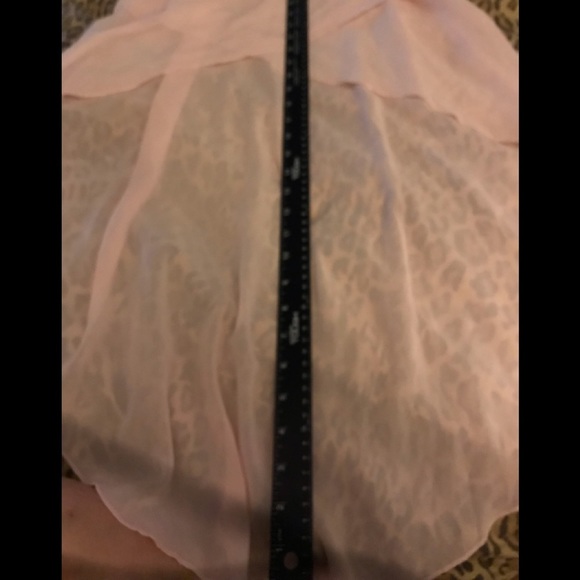 Pink size camisole small high low semi sheer camisole adjustable straps dress - Picture 12 of 12